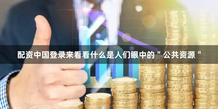 配资中国登录来看看什么是人们眼中的＂公共资源＂